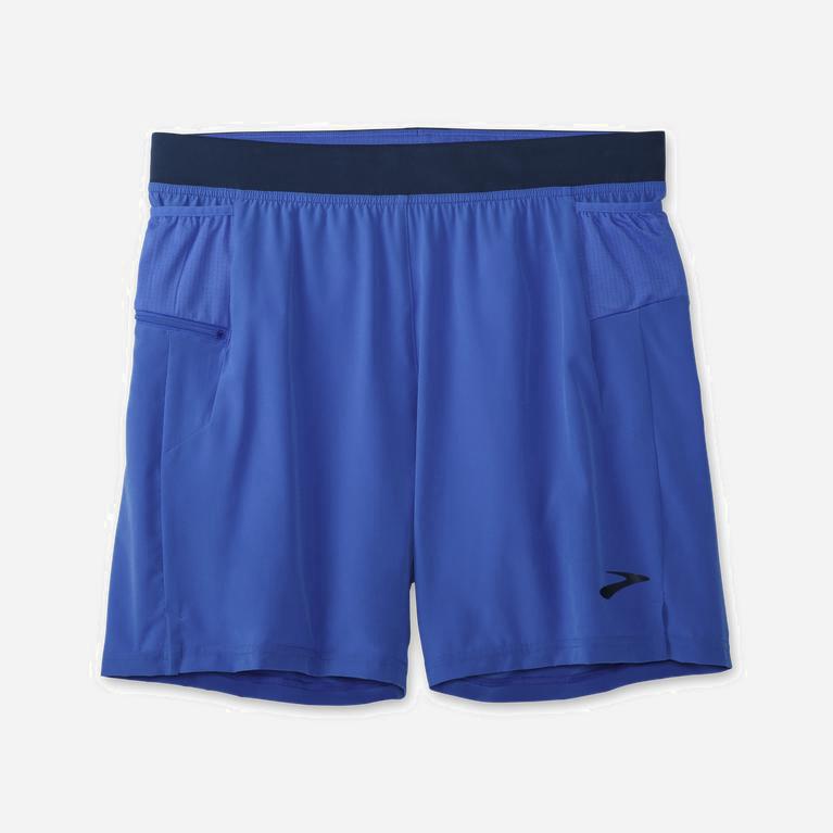 Brooks Sherpa 7 2-In-1 Mens Running Shorts - Bluetiful/Indigo Rush/Navy - Philippines (359018SZY)